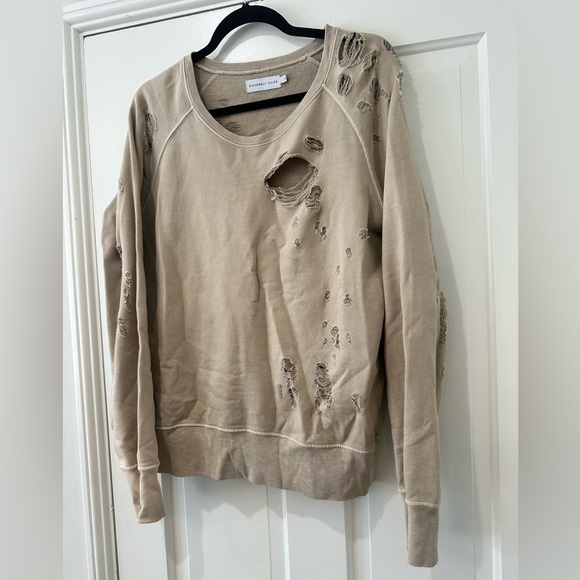 Sincerely Jules distressed torn all over crewneck sweater sweatshirt - Picture 5 of 13